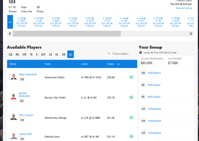 Victorious Club Fantasy Pick Page