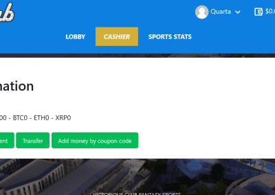 Victorious Club My Account Page