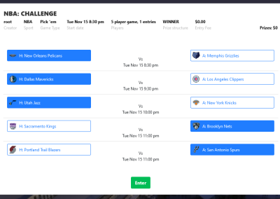 Victorious Club Fantasy Sports Pick 'em Game Type