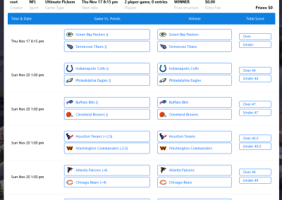 Victorious Club Fantasy Sports Ultimate Pick Em Game Type